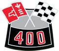 400 Cross Flags Air Cleaner Decal
