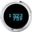 Odyssey Series II Digital Clock / Day-Date / Temperature With Chrome Bezel And Teal Illumination