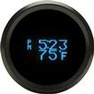 Odyssey Solarix Digital Clock / Day-Date / Temperature With Black Bezel And Blue Illumination