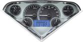 1955-59 Chevrolet Pickup VHX Series Gauge Set with Silver Alloy Face and Blue Backlighting