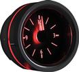 1955-56 Chevrolet  VLC Series Analog Clock with Black Alloy Face and Red Illumination 