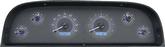 1960-63 Chevrolet Pickup VHX Series Gauge Set with Carbon Fiber Look Face and Blue Backlighting