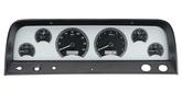 1964-66 Chevrolet Pickup VHX Series Gauge Set with Silver Alloy Face and White Backlighting