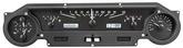 1964-65 Ford Falcon/Mustang Dakota Digital VHX Instrument System - Black Alloy Style Face - White Display