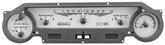 1964-65 Ford Falcon/Mustang Dakota Digital VHX Instrument System - Silver Alloy Style Face - White Display