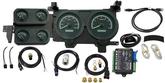 1973-87 GM Pickup VHX Series Gauge Set with Black Alloy Face and Blue Backlighting