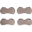 1966-69 MOPAR B-Body; 5000 Advanced Disc Brake Pads; Semi Metallic; Front; 10 inch Rear Drums