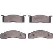 1968-73 Ford Mustang, Fairlane, Cougar; 5000 Advanced Disc Brake Pads; Semi Metallic; Front; Rear Drums
