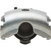 1973-77 Dodge B100, 1973-74 D100, 1975-77 Ramcharger; Disc Brake Caliper; Front Left; Silver Zinc Coated