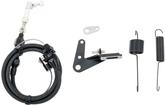 Lokar Duo-Pak 36" Cut-To-Fit Black Stainless Steel Throttle Cable Set - Carbureted