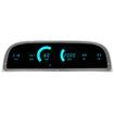 1960-63 Chevy; Intellitronix Direct Replacement Digital LED Gauge Panel; Teal