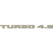 1981 Firebird / Trans AM Light Gold "Turbo 4.9" Hood Scoop Decal