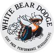 3-1/2" White Bear Dodge Decal