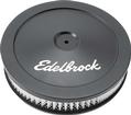 Edelbrock; Signature Series Air Cleaner With Logo; Black; 10"; 2" Element 