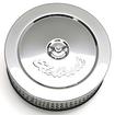 Edelbrock; Signature Series Air Cleaner With Logo; Chrome; 6"; 2" Element