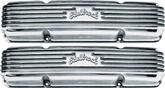 1959-86 Chevrolet Small Block Classic Polished Aluminum Finned Valve Covers