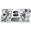 Performer RPM Air Gap Manifold; For Small Block Chevy; Non-EGR; Polished Finish
