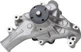 Chevrolet Small Block Long Style Edelbrock Performance Water Pump with Cast Finish