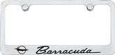 Barracuda Chrome License Plate Frame