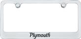 Plymouth Chrome License Plate Frame