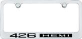 426 Hemi (Reverse) Chrome License Plate Frame