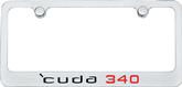 'Cuda 340 Chrome License Plate Frame