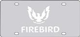 Stainless License Plate Firebird/Firebird Early Design Mirror/Mirror