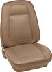 1967-69 Custom Leather Upholstery For Standard Interior With Fold Down Rear Seat; Saddle