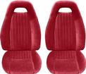 82 Firebird PMD Encore Upholstery (Red) W/Solid Rear Seat Back