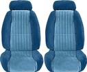 82-84 Trans-Am Cloth Upholstery (Blue/Light Blue) W/Solid Rear Seat Back
