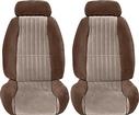 82-84 Trans-Am Cloth Upholstery (Walnut/Sandstone) W/Solid Rear Seat Back