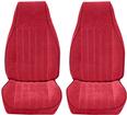 82-84 Firebird Standard Vinyl Upholstery (Red) W/Solid Rear Seat Back