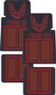 1969-92 Pontiac Trans Am; Floor Mats; Red; Front and Rear; 4 Piece Set