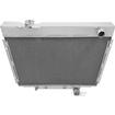1964-66 Ford Galaxie; 289 Small Block V8; Champion All Aluminum Radiator; 3-Row; Natural Finish