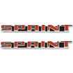 1968-69 Pontiac Firebird "Sprint" Rocker Panel Emblem Set; Pair