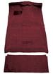 1987-96 Ford F-Series Crew Cab w/ High Tunnel - Molded Cutpile Carpet Kit - Maroon