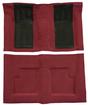 1969-71 Ford Torino GT Convertible Automatic - Loop Carpet Kit w/ 2 Black Inserts - Maroon