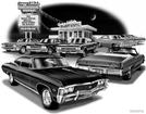 1965 And 1967 Impala SS "Flash Back print"