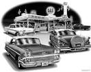 1958 Impala Convertible "Flash Back print"