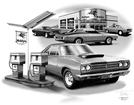 1967-71 GTX / Road Runner / Super Bee "Flash Back print" (1969 440 Road Runner Featured)