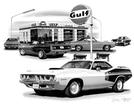 1970-73 Plymouth 'Cuda "Flash Back print" (1971 440 Featured)