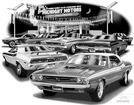 1971 Dodge Challenger "Flash Back print"