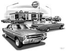 1966-69 Dodge Dart "Flash Back print" (1969 GTS Model Featured)