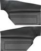 1968 Firebird; Inner Rear Side Quarter Panels; Standard Interior; Coupe; Black