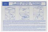 1979-88 Mustang T-Top Stowage Instruction Sleeve