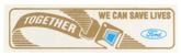 1986-92 Mustang "Together We Can Save Lives" Seat Belt Window Decal