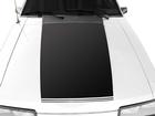 1985-86 Mustang GT Hood Decal - Flat Black Without GT