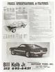 1969 Mustang Shelby "Ghotam Ford" Sales Specification Sheet