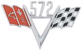 572 Crossed Flags; Front Fender Emblem; Each
