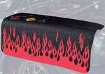 Fender Gripper; Fender Cover; Red And Silver Flames; 34X22
